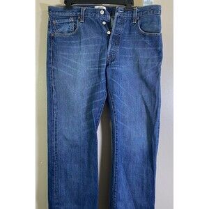 Levis 501 XX Jeans Mens 36x30 Medium Wash Blue Straight Leg Button Fly Denim